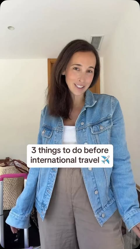 Instagram post by @isabellebertolami for Airalo. Caption reads: [...] trip. Save $3 on your first @airalo eSIM....