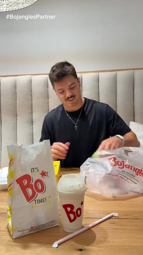 Instagram post by @_jacksonarnold for Bojangles. Caption reads: @bojangles is in Las Vegas so I went to try it for....
