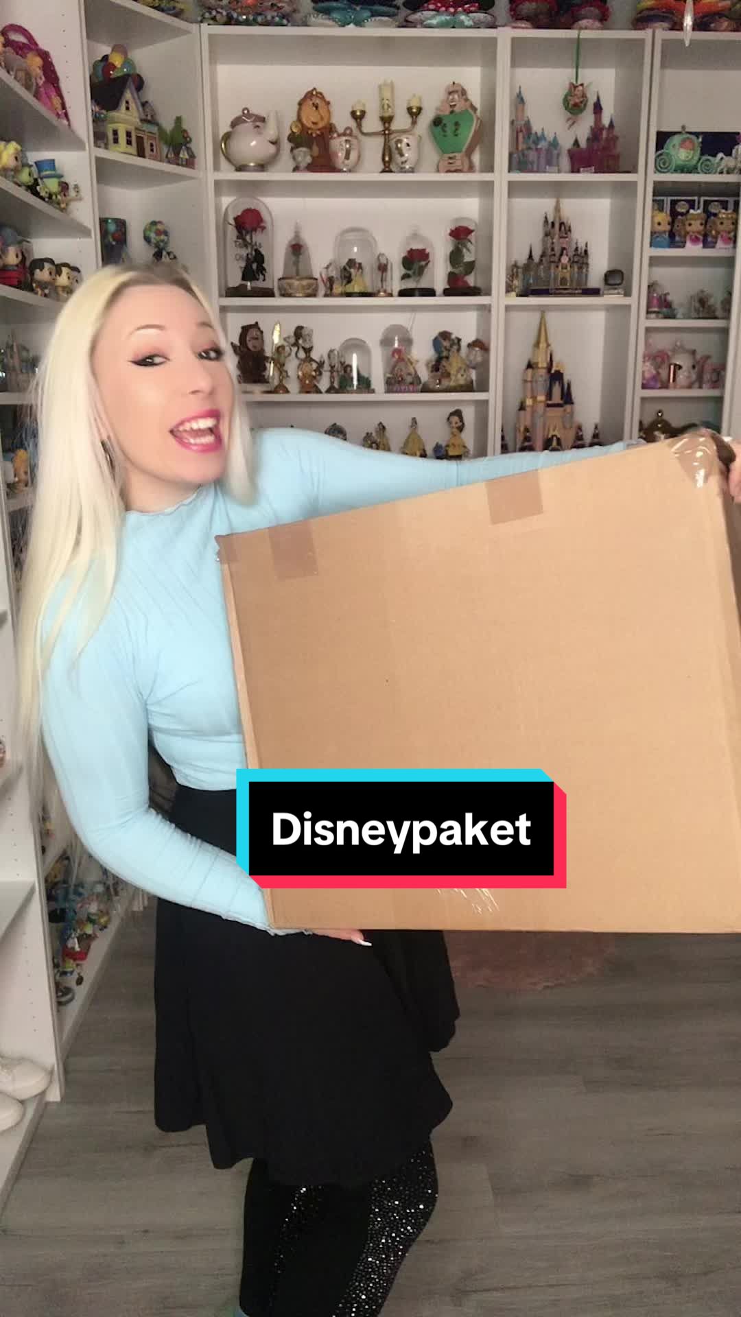 TikTok post by @ginishinyprincess for Disney Doorables. Caption reads: thank you @Disney Doorables 🥰 #disney....