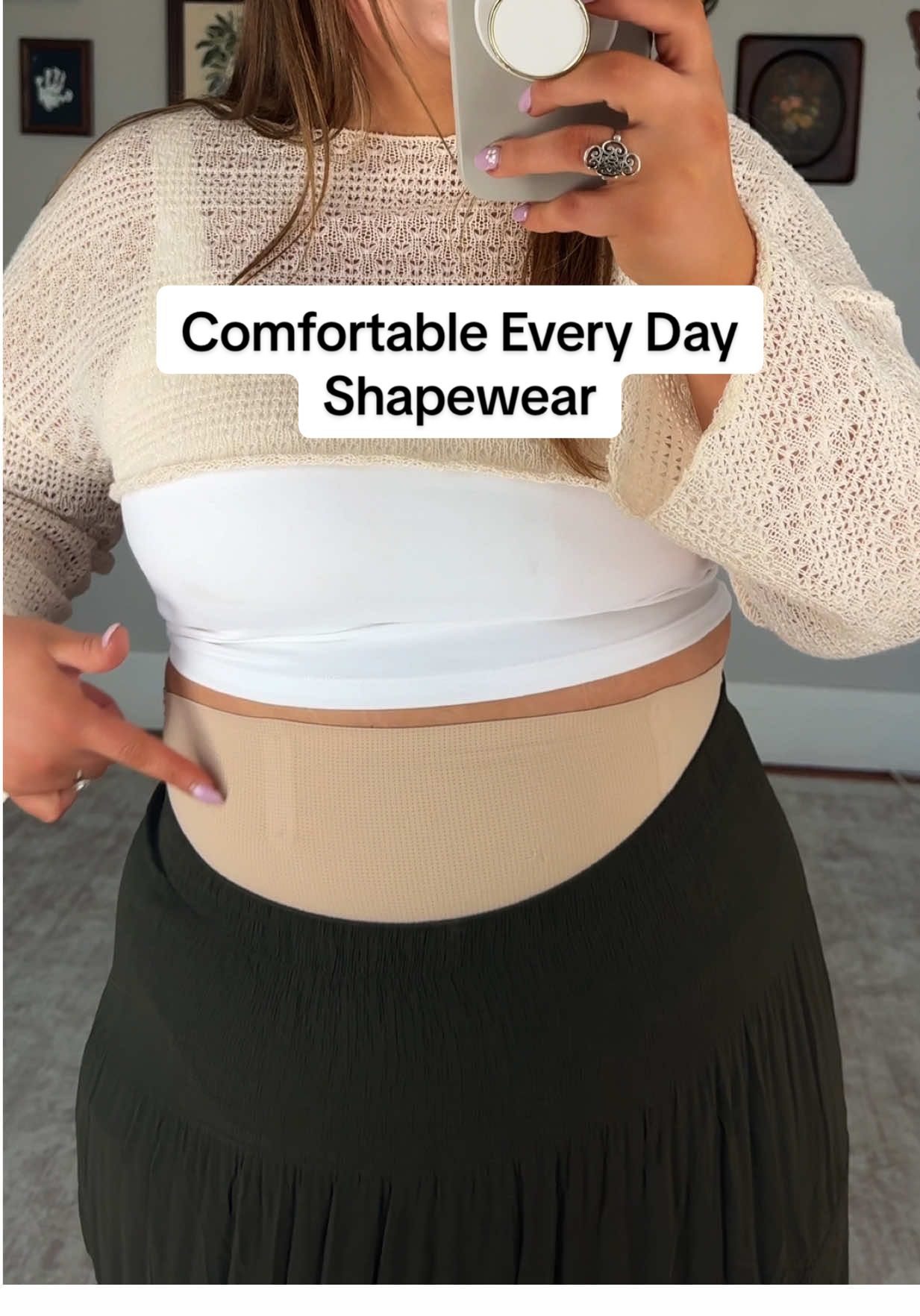 TikTok post by @deals.and.daisies for OEAK-Bras. Caption reads: If I’m wearing shapewear, it’s this. @OEAK-Bras....