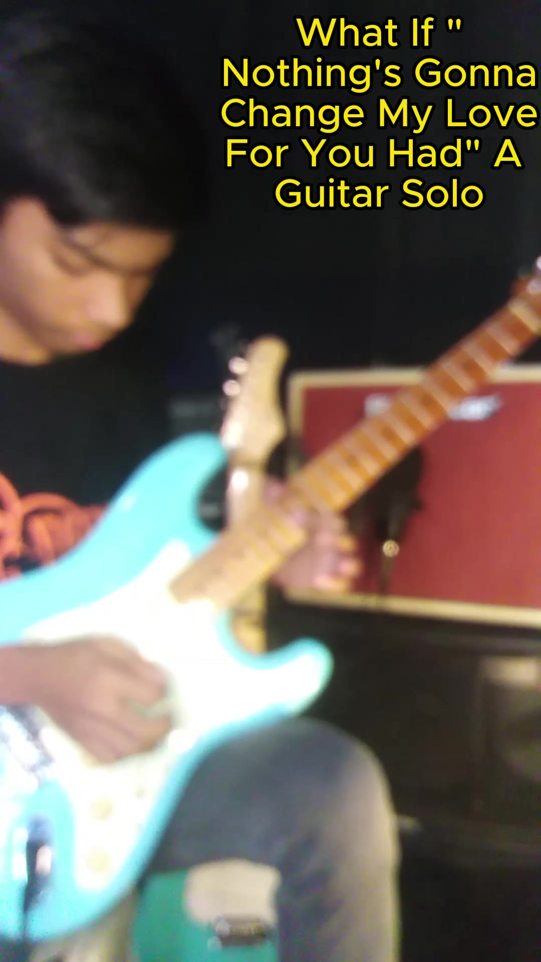 TikTok post by @aizakkrielclores for Blackstar Amps. Caption reads: WHAT IF "Nothing's Gonna Change My Love For You"....