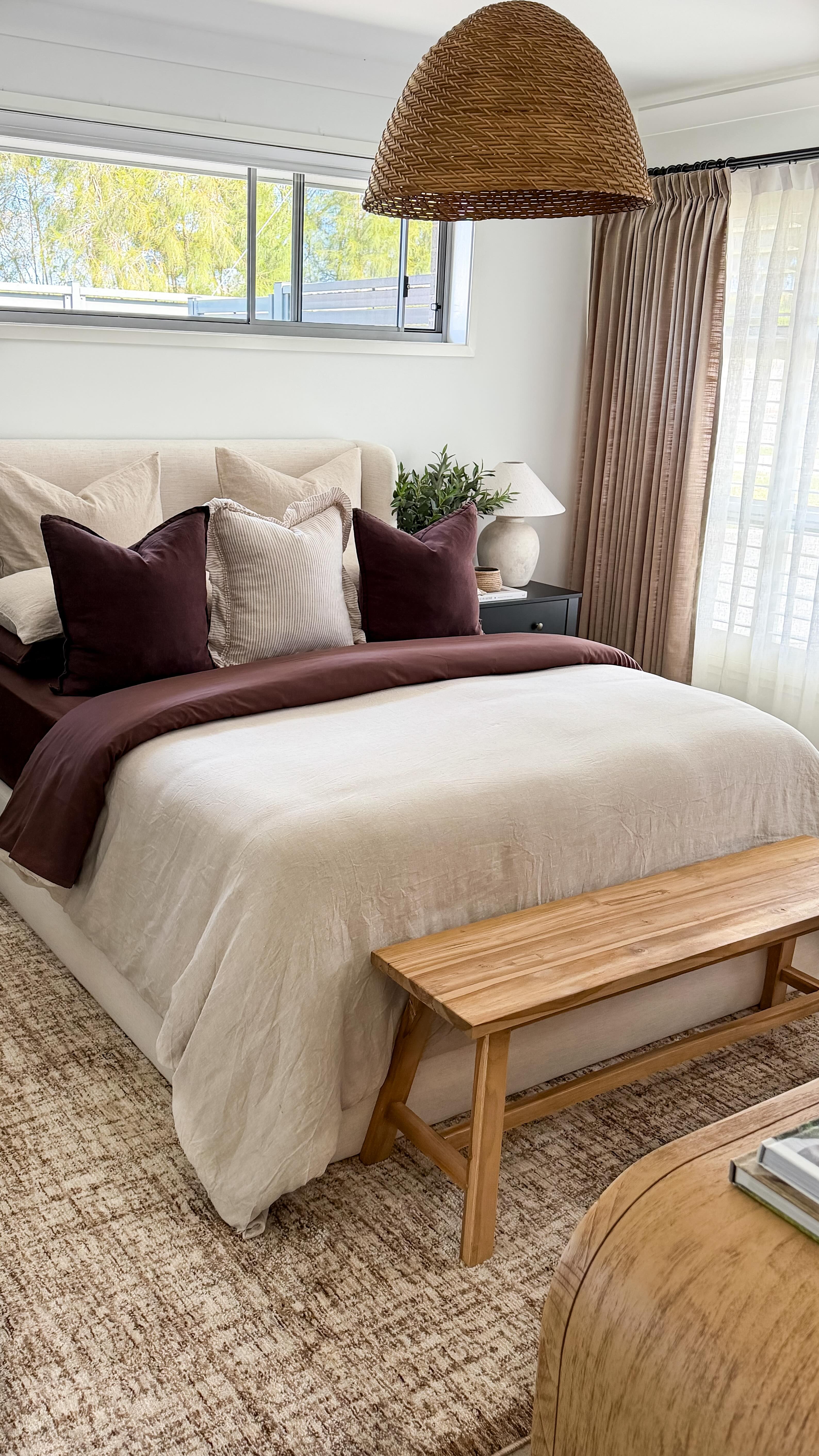 Instagram post by @home.style.by.tiff for Adairs. Caption reads: This song is currently living rent free in my....