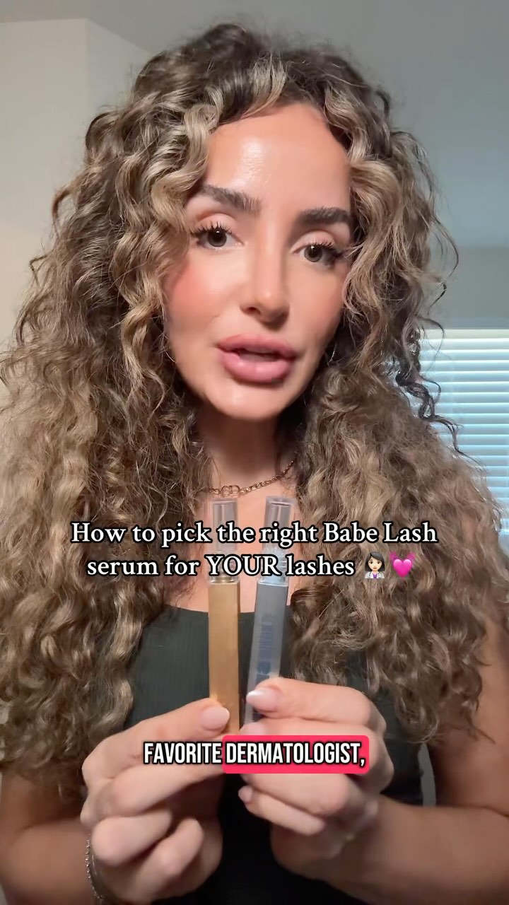 Instagram post by @beautydermmd for Babe Original. Caption reads: Essential = Length. Renewing = Fullness. Both are....