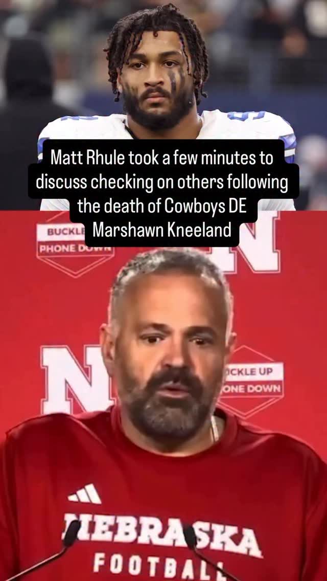 Instagram post by @allnewsinc for Sports Illustrated. Caption reads: #MattRhule took a few minutes to discuss checking....