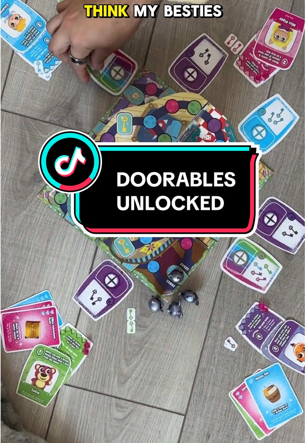 TikTok post by @blakespopnook for Disney Doorables. Caption reads: Unlocking a new way to enjoy @Disney Doorables....