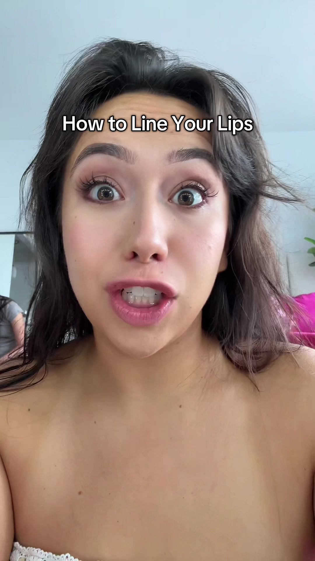 TikTok post by @itskaileyanna for BUXOM Cosmetics. Caption reads: Lip Liner Tutorial✨ @buxomcosmetics....