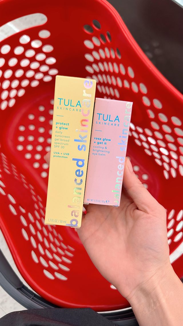 Instagram post by an influencer for TULA. Caption reads: [...] of my clean beauty favs from @TULA. 💙✨....