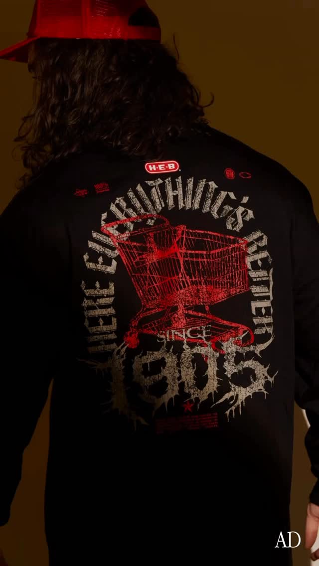 Instagram post by @connor.designs for H-E-B. Caption reads: #ad 🔥 SOLD OUT! My limited drop with @heb....