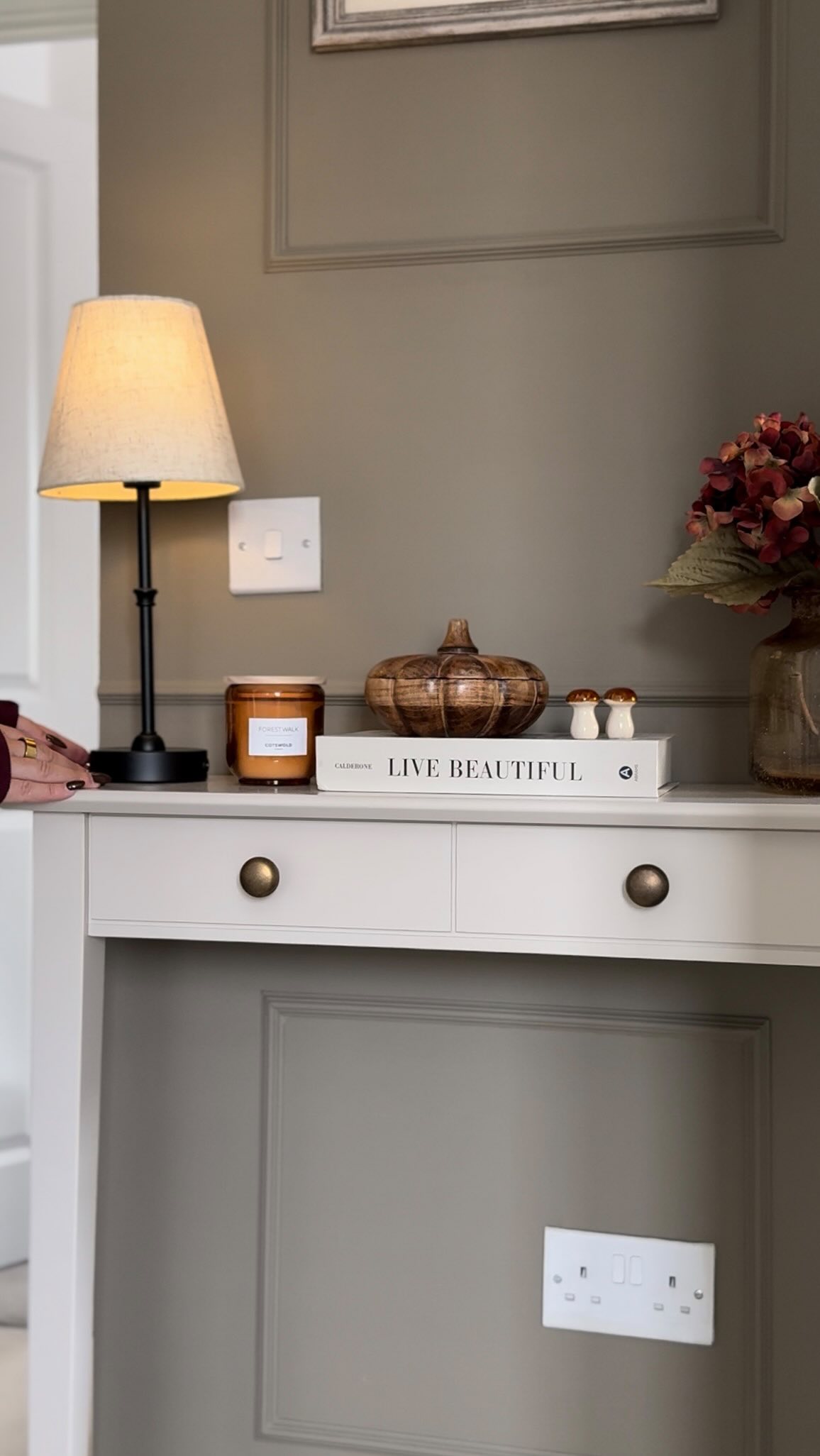 Instagram post by @our.hanburyhome for Wilko. Caption reads: I found the perfect touch for this corner, and it....