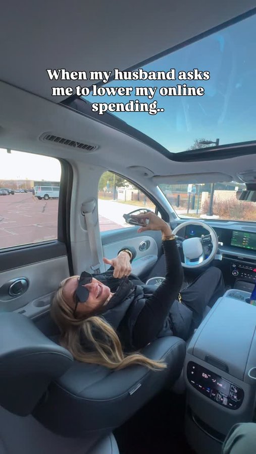 Instagram post by @citygirlgonemom for Hyundai USA. Caption reads: When he says “lower your online spending”… so I....