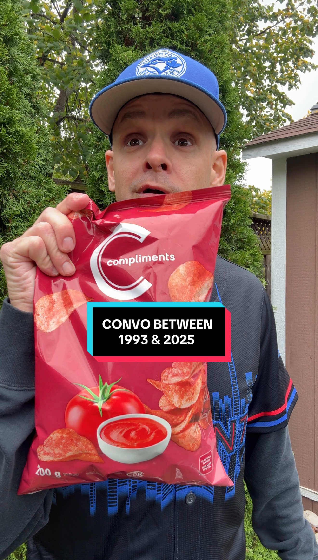 TikTok post by @dadswithattitude for Sobeys. Caption reads: SO READY! w/ @Sobeys 💙 I remember when the Jays....