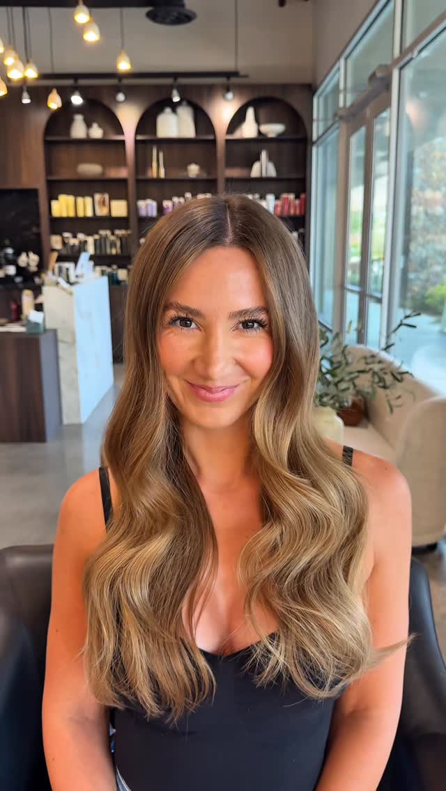 Instagram post by @rubiyunuen for BELLAMI Hair. Caption reads: [...] for a way out of flat, stringy hair....