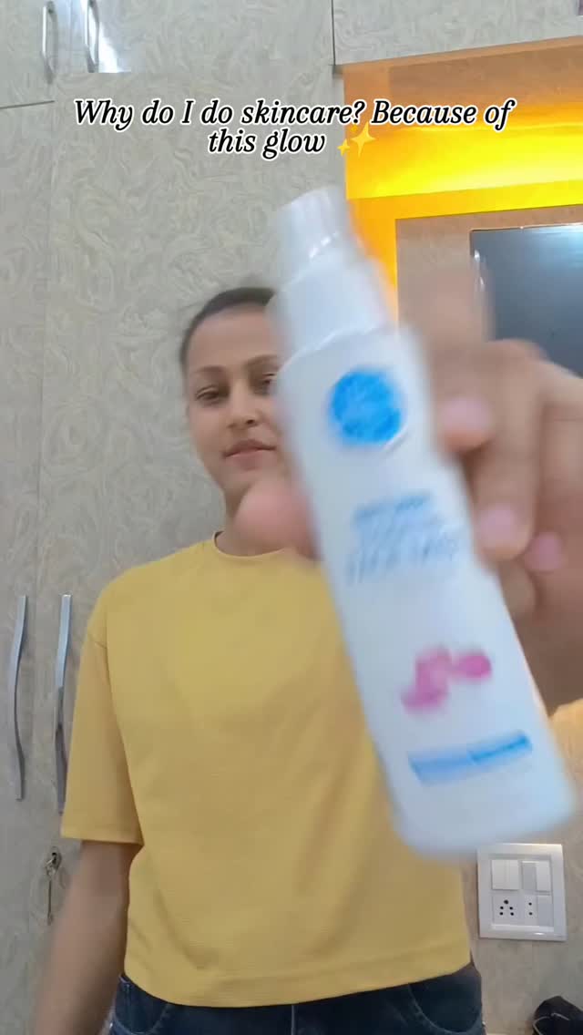 Instagram post by @justt_kg for The Good Creator Co.. Caption reads: Skincare with The Moms Co. = glow! ✨ My skin feels....