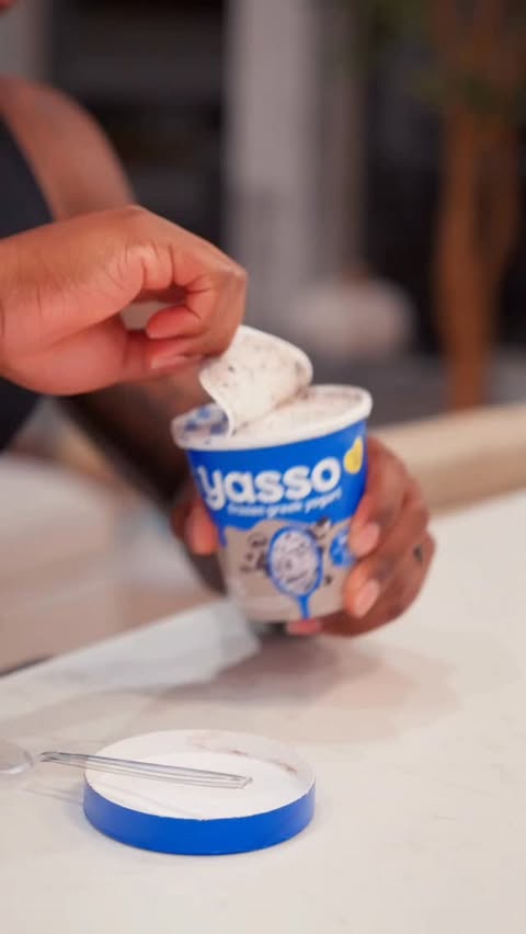 Instagram post by @swolericketts for Yasso Frozen Greek Yogurt. Caption reads: say goodbye to cutting corners on frozen treats !....