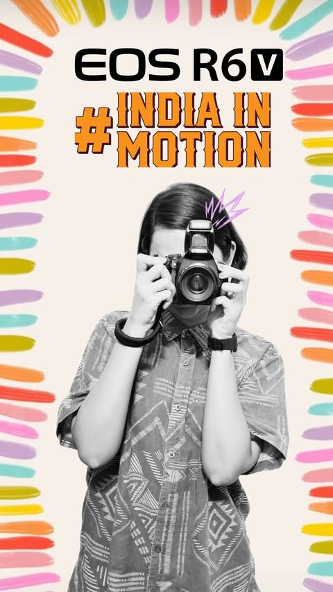 Instagram post by @lifeofvritika_ for Canon USA. Caption reads: For creators who love storytelling and filmmaking....