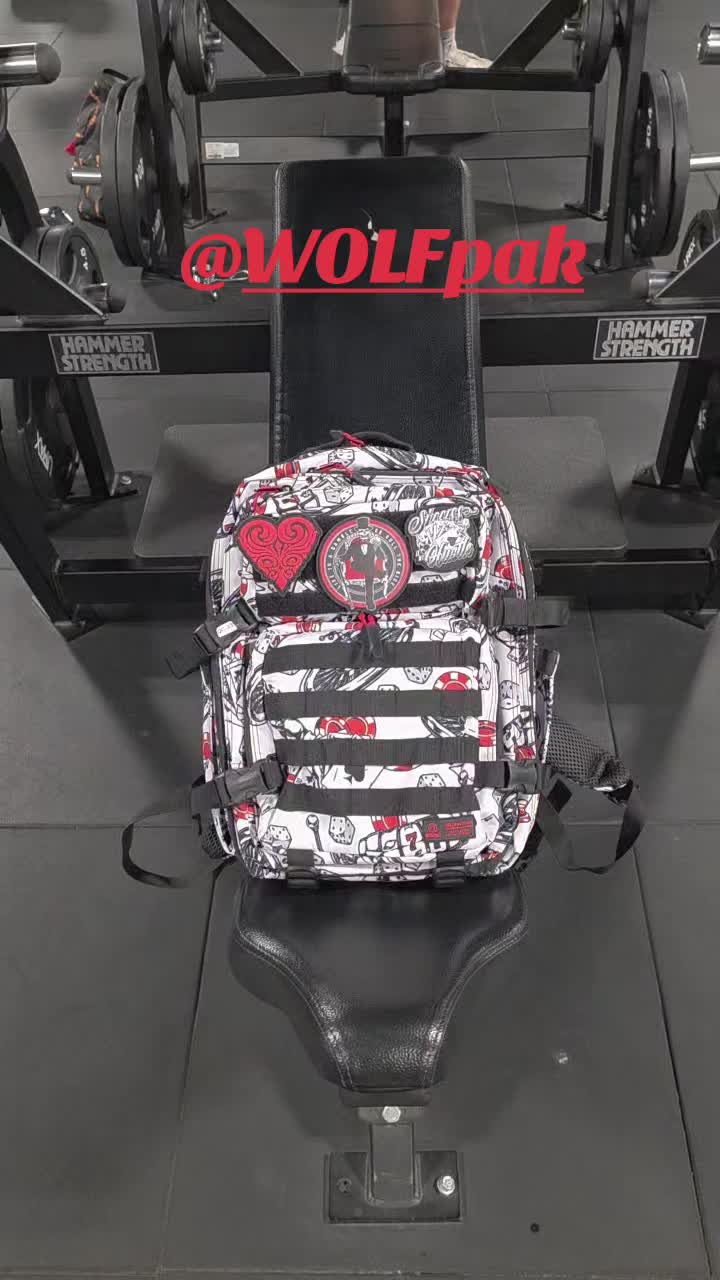 TikTok post by @random_jess_mess for WOLFpak. Caption reads: @WOLFpak bags are just special! [...].