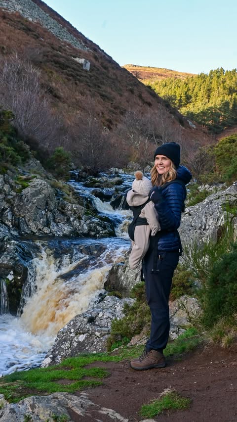Instagram post by @geordie_hiker for GO Outdoors. Caption reads: ad This is my first winter as a new mam, so....