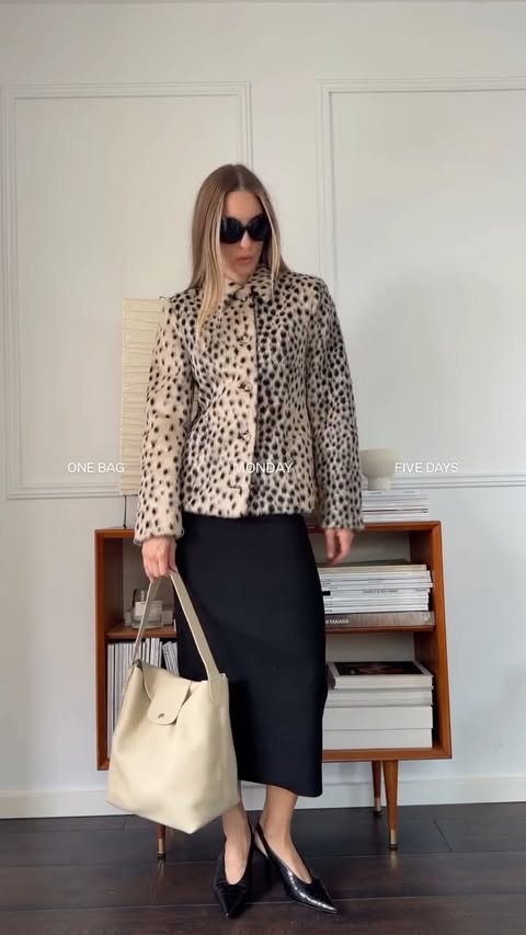 Instagram post by @dom.overseas for LONGCHAMP. Caption reads: Styling @longchamp Le Cadence bag Monday - Friday,....
