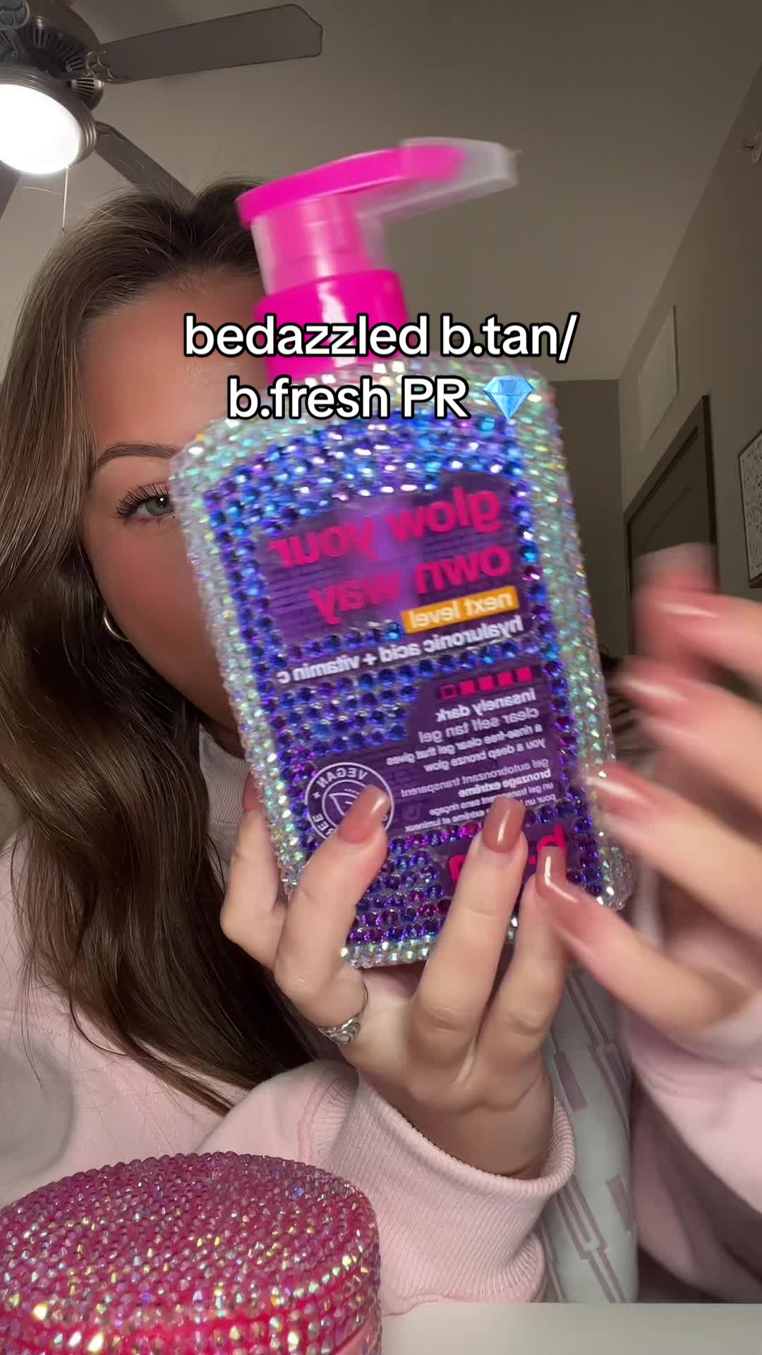 TikTok post by @emilylulamay for b.tan. Caption reads: [...] WILL BE PASSED DOWN FOR GENERATIONS 😭🙏....