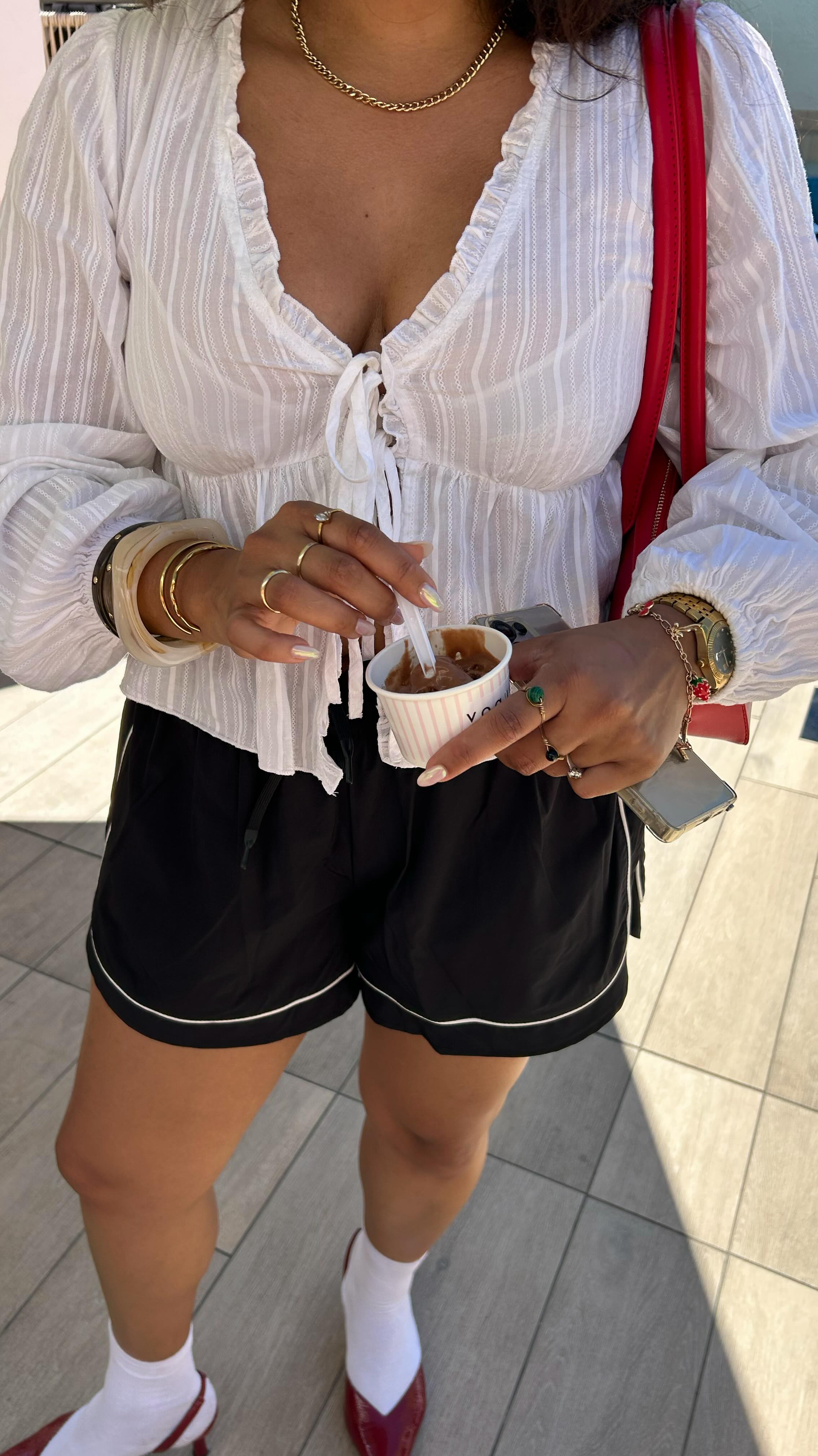 Instagram post by @charnelle.lakey for EssilorLuxottica. Caption reads: What our eyes are wearing 🕶️🔥 
....