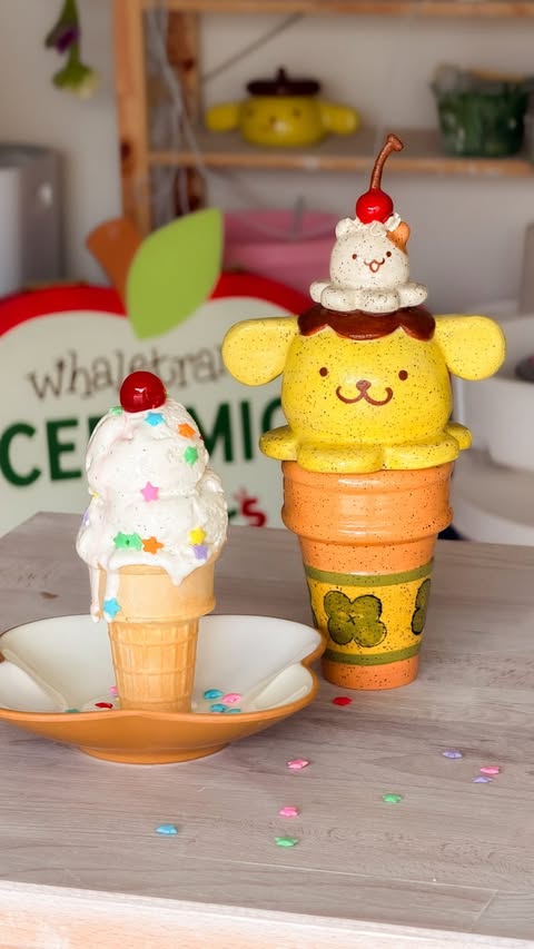 Instagram post by @whaletran for Sanrio. Caption reads: [...] as a sprinkles shaker to celebrate @sanrio....