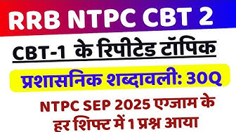 YouTube post by @TopTrendingGK for Testbook. Caption reads: RRB NTPC UG All Shift 2280 GK GS 2025 | RRB NTPC....