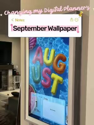 TikTok post by @dsarabiaxo for Apolosign. Caption reads: [...] new calendar reset! Absolutely love my....