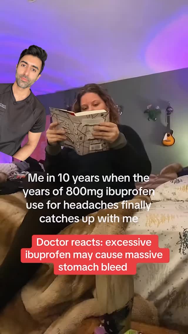 Instagram post by @doctorsoood for Invideo. Caption reads: Do you take ibuprofen often? 

If you are....
