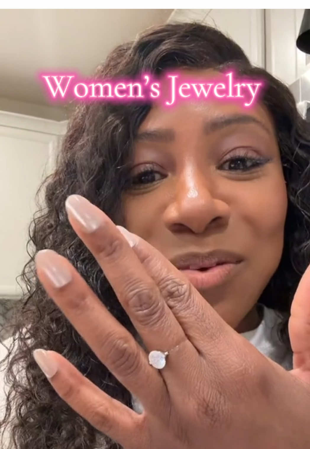 TikTok post by @kaysprinkle for YSDD Jewelry. Caption reads: [...] #FloatingRing #WomensJewelry #CapCut @YSDD....