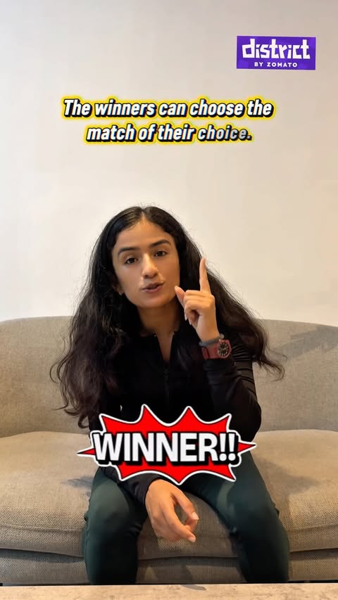 Instagram post by @uma_shurta for Zomato. Caption reads: 🎉 FREE TICKET GIVEAWAY! 🏏🔥 Want to watch the....