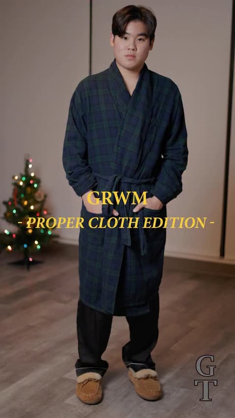 Instagram post by @gentlemenstake for Proper Cloth. Caption reads: GRWM In partnership with @propercloth 
Curated....