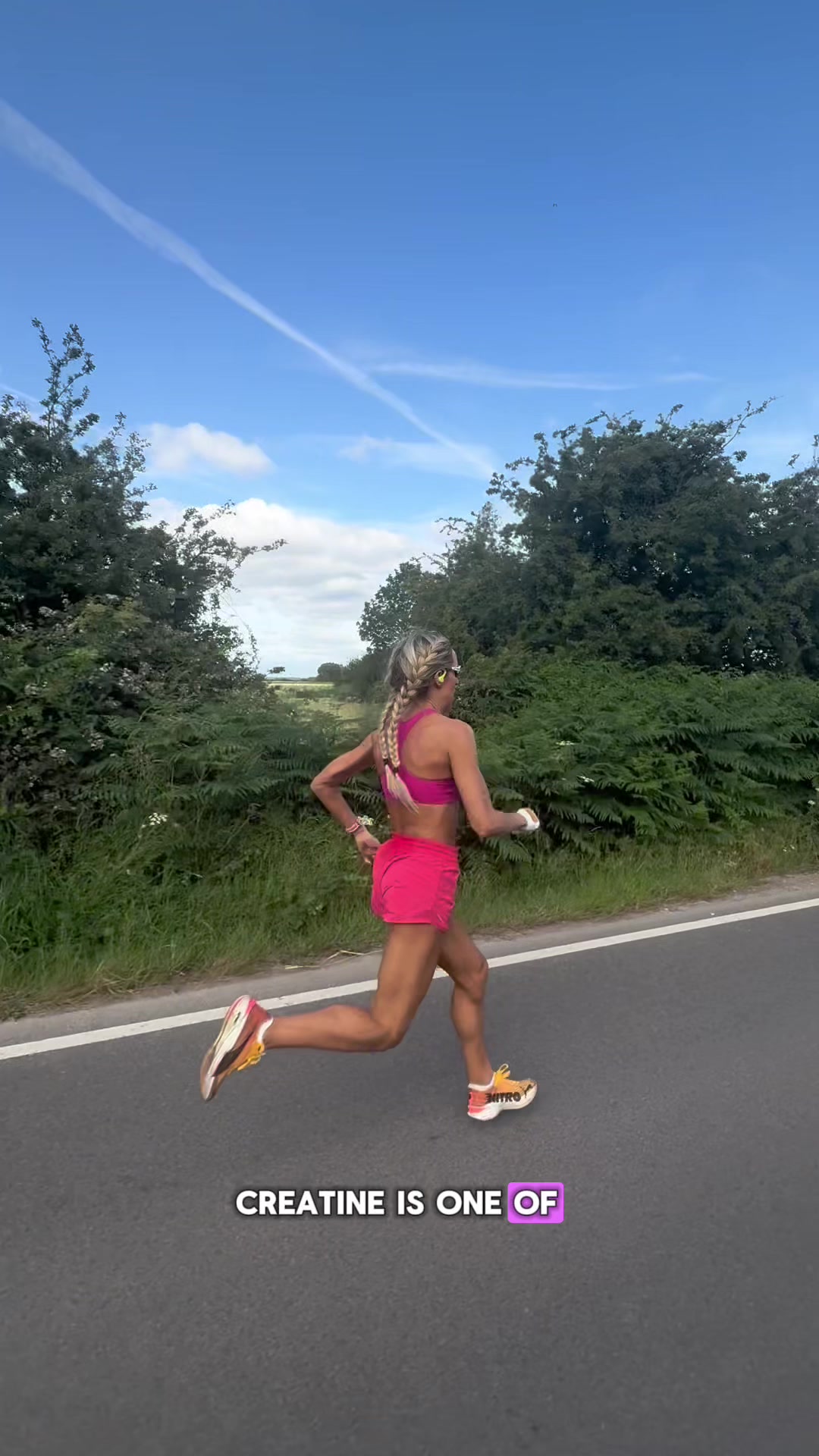 TikTok post by @georginaruns for Free Soul. Caption reads: Should runners supplement with creatine?? Here is....