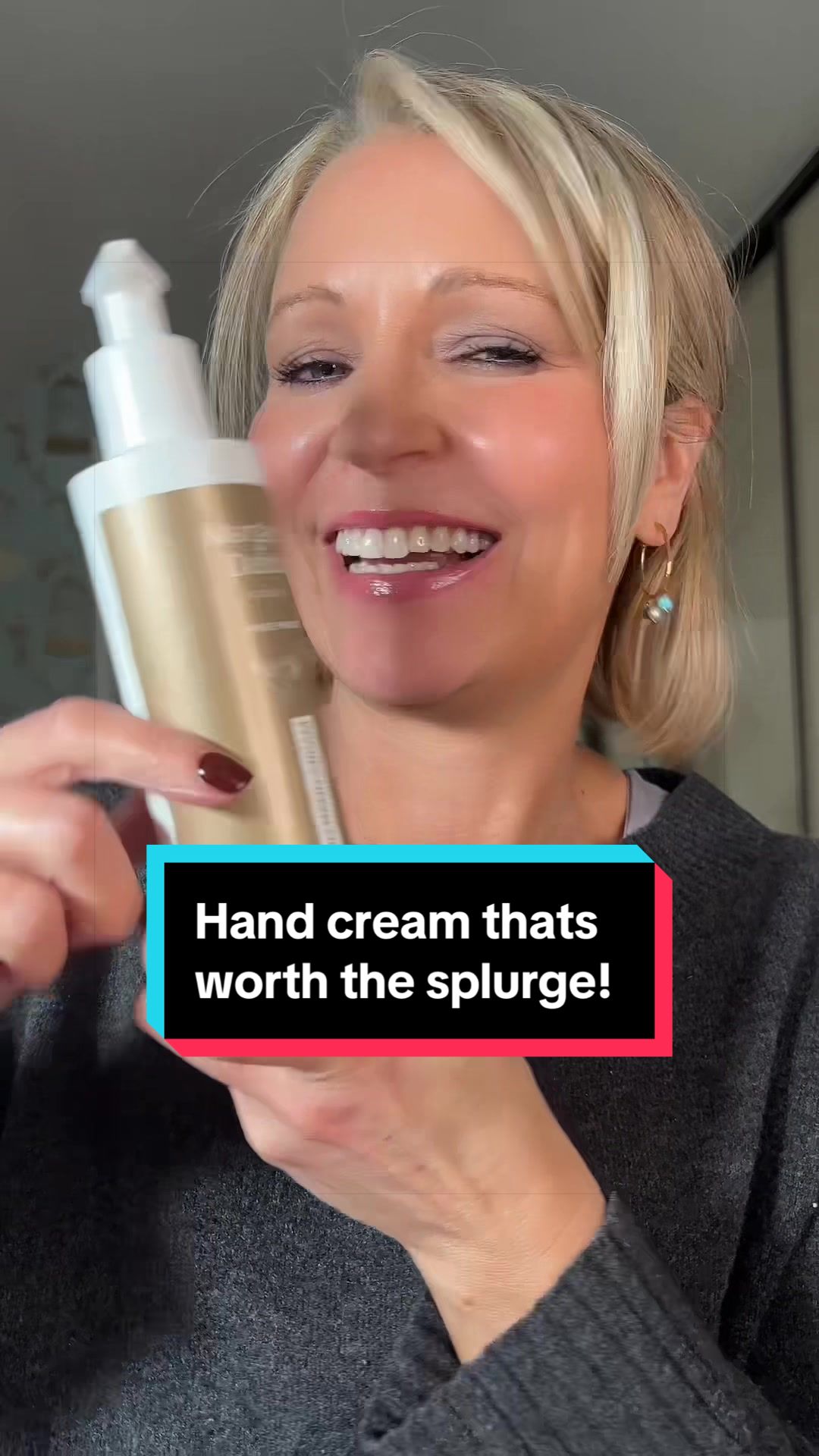 TikTok post by @joanne_baxter for Margaret Dabbs. Caption reads: [...] #handcare #skincare #handcream @Margaret....