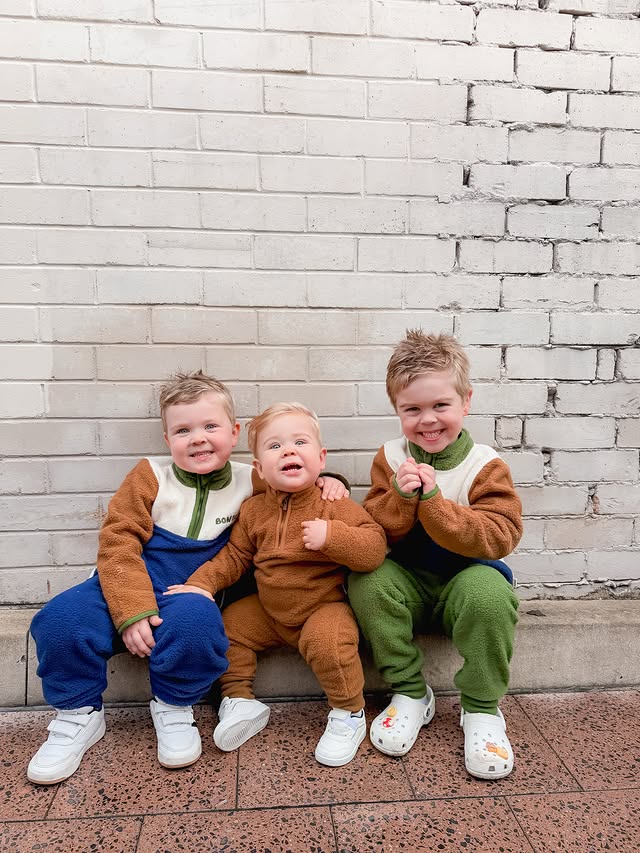 Instagram post by an influencer for Outlet Shop For Kids. Caption reads: [...] the new Bonds range from @outletshopforkids....