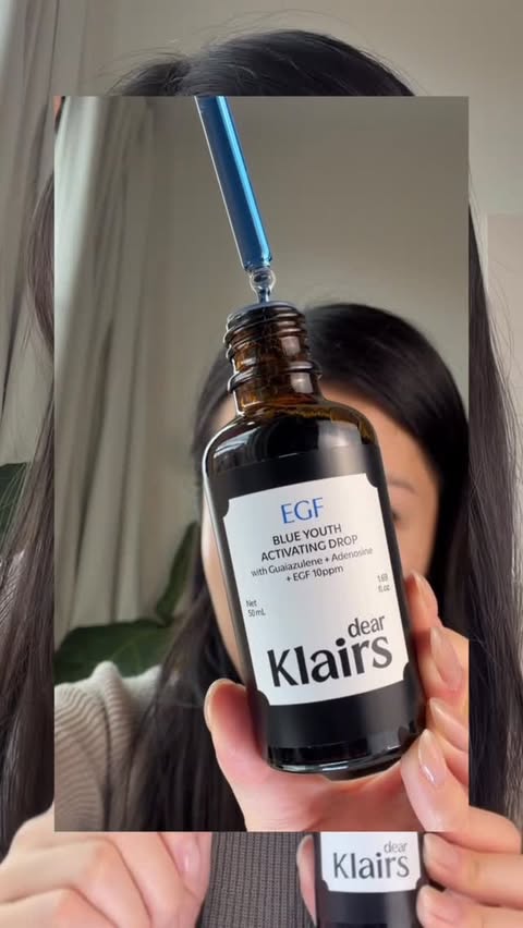 Instagram post by @kristinglpd for Dear, Klairs US. Caption reads: Retinol and exfoliation is commonly used to manage....