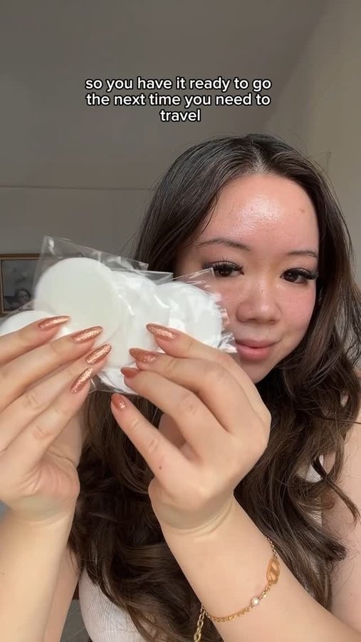 Instagram post by @dainty.nugs for Bye Bye Blemish. Caption reads: #ad These @byebyeblemishofficial Dissolving Facial....