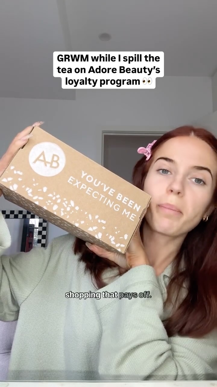 Instagram post by @a_p_artistry for Adore Beauty. Caption reads: You’re literally getting rewarded to shop your....