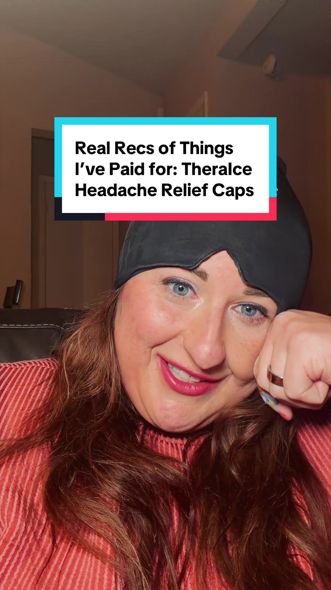 TikTok post by @katieeee007 for TheraICE. Caption reads: Real Recs of Things I’ve Paid for: TheraICE....
