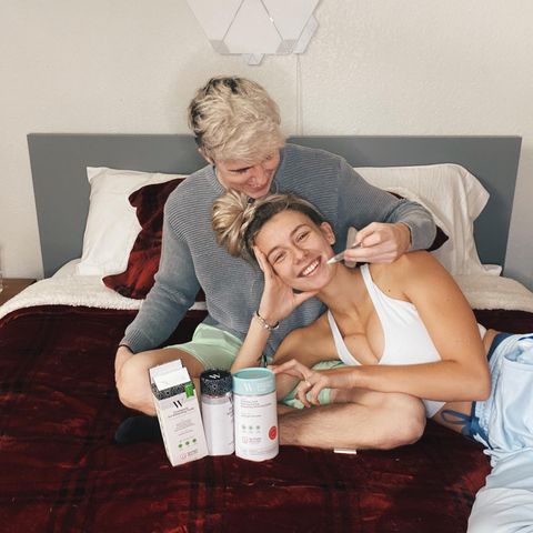 Instagram post by @itsdanielleploof for Spotlight Oral Care. Caption reads: the best combo for a perfect smile is someone you....