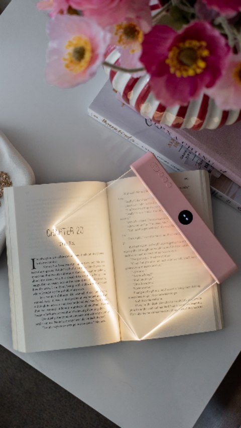 Instagram post by @woolandwillow for Temu. Caption reads: [...] room… and this little book light from....