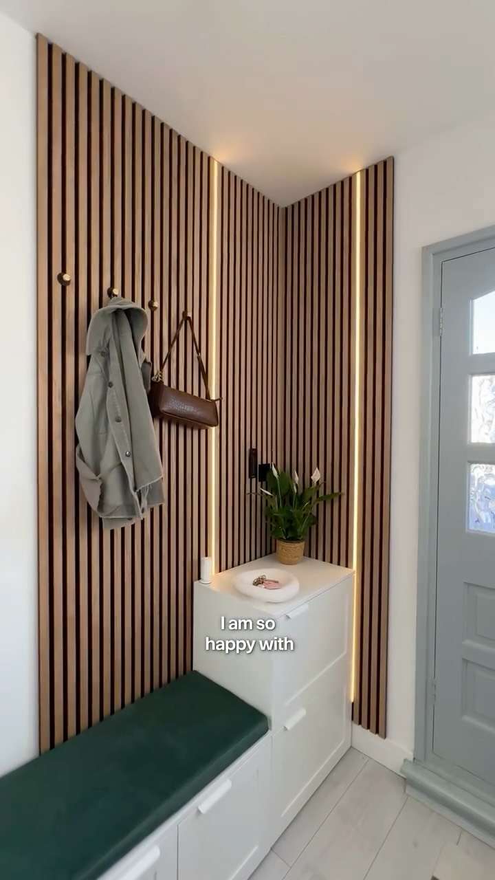 Instagram post by @miralii.m for WoodUpp. Caption reads: AD - This is my first renovation project since....