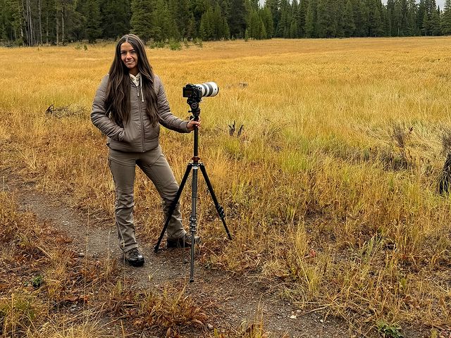 Instagram post by @jenniferdanella for DSG Outerwear. Caption reads: Quick trip to Yellowstone & the Grand Tetons.....