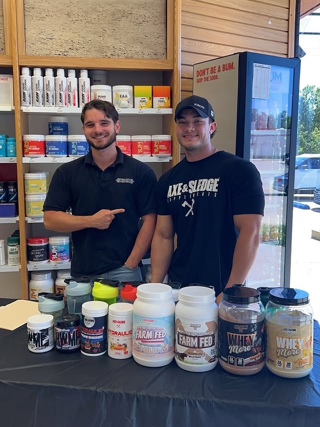 Instagram post by @gavinjenkins.bb for Axe & Sledge Demo Crew. Caption reads: Had a great time representing Axe & Sledge....