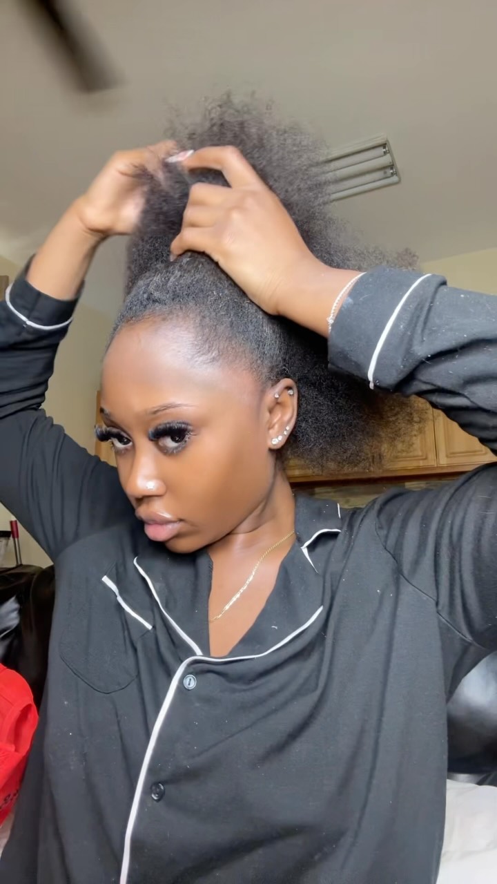 Instagram post by @keepingupwfateema for WOW Skin Science. Caption reads: Wigs are cute but taking care of our natural hair....