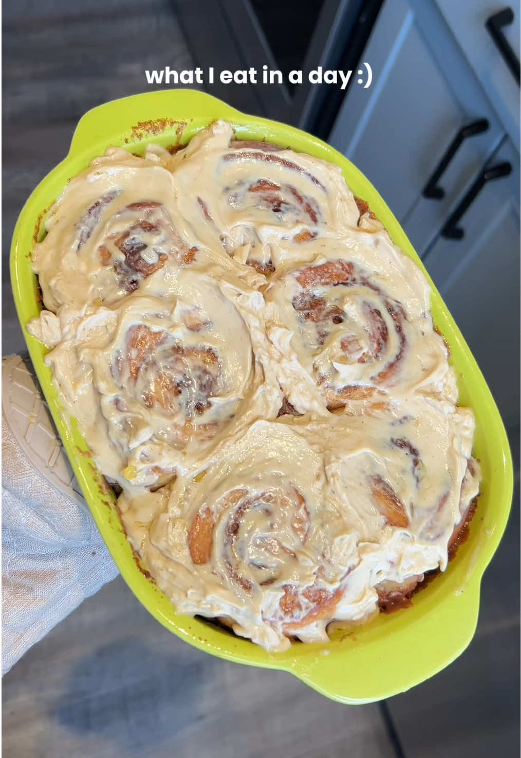 TikTok post by @samgbrady for Seven Sundays. Caption reads: [...] cinny rolls for breakfast 🍯☕️ @Seven....