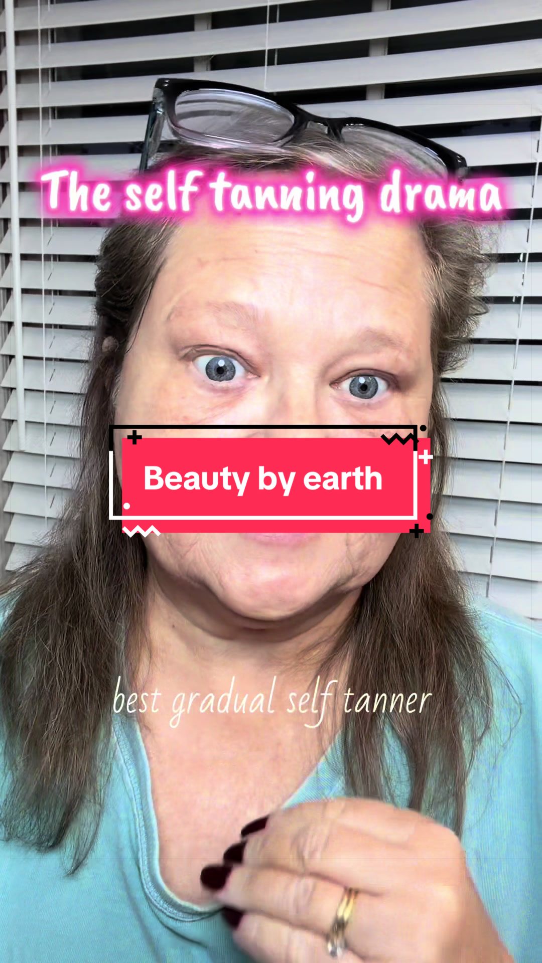 TikTok post by @pamstrendytreasures for Beauty by Earth. Caption reads: [...] self tanner has by far been the Beauty by....