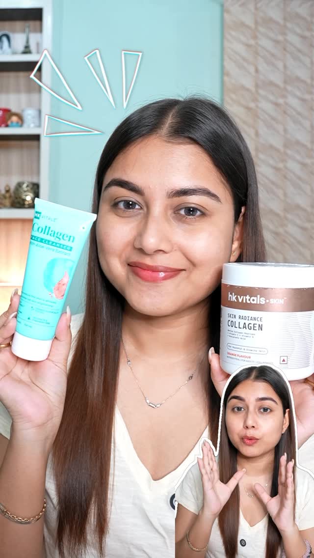 Instagram post by @arpita_arg for HK Vitals. Caption reads: Comment “collagen” for links 🔗 
Soch rahe ho kya....