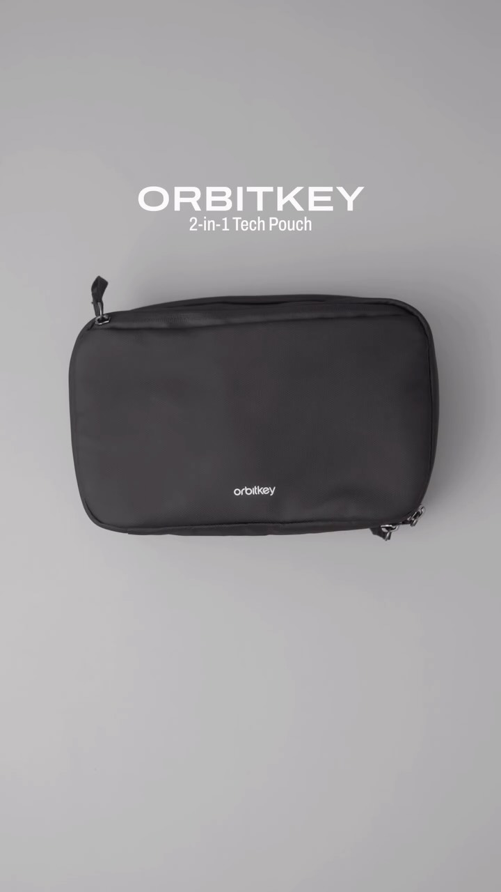 Instagram post by @mats.visuals for Orbitkey. Caption reads: [...] a versatile pouch, definitely get this one....
