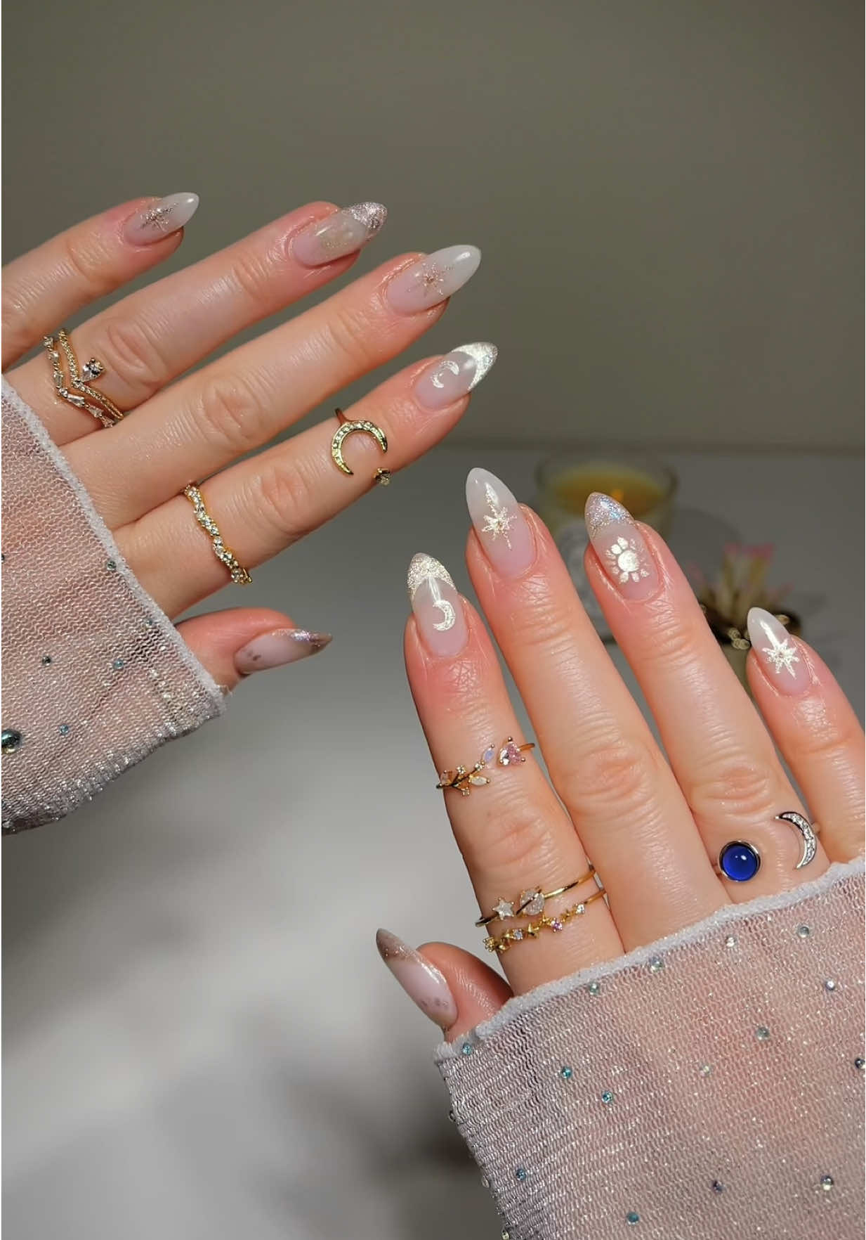 TikTok post by @katienails2 for Apres Nail. Caption reads: fighting sunday scaries with self care 🫧 Using....