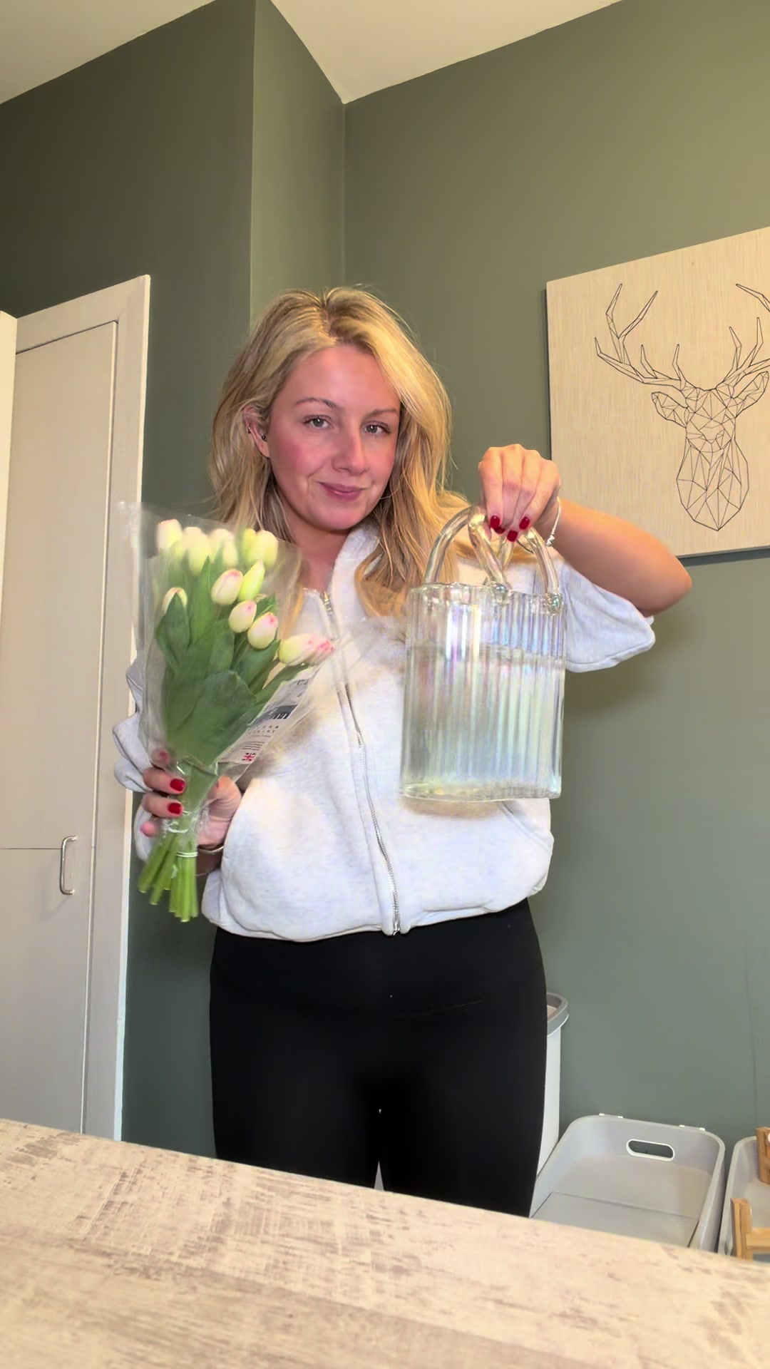 TikTok post by @jomacx for The Northumberland Candle Company. Caption reads: I love this wee vase 😍💐@Northumberland Candle Co....